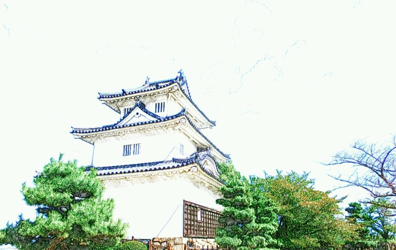 220625丸亀城（日本100名城No.78）お城のスケッチ（Japanese castle sketch）