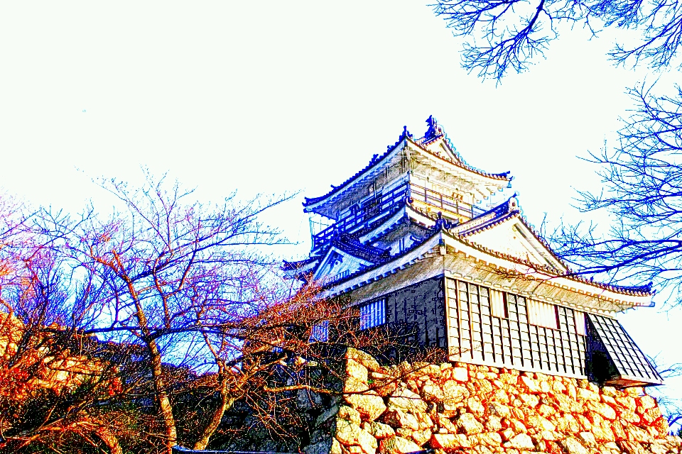 220901浜松城（続日本100名城No.148）お城のスケッチ（Japanese castle sketch）
